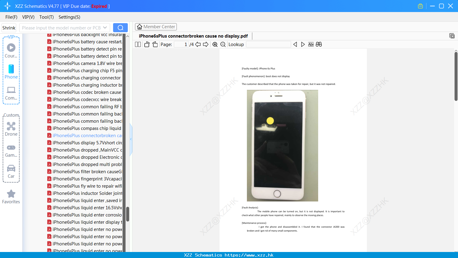 IPhone6sPlus Connectorbroken Cause No Display